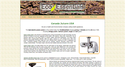Desktop Screenshot of ecoessentials.ca